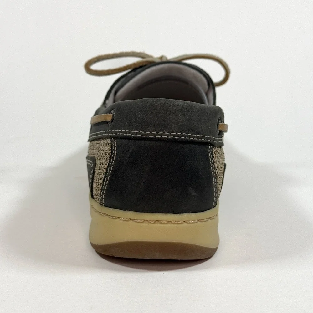 Clarks Boat Shoes Mens 9.5M Leather Gray Casual Lace Up‎ Comfort